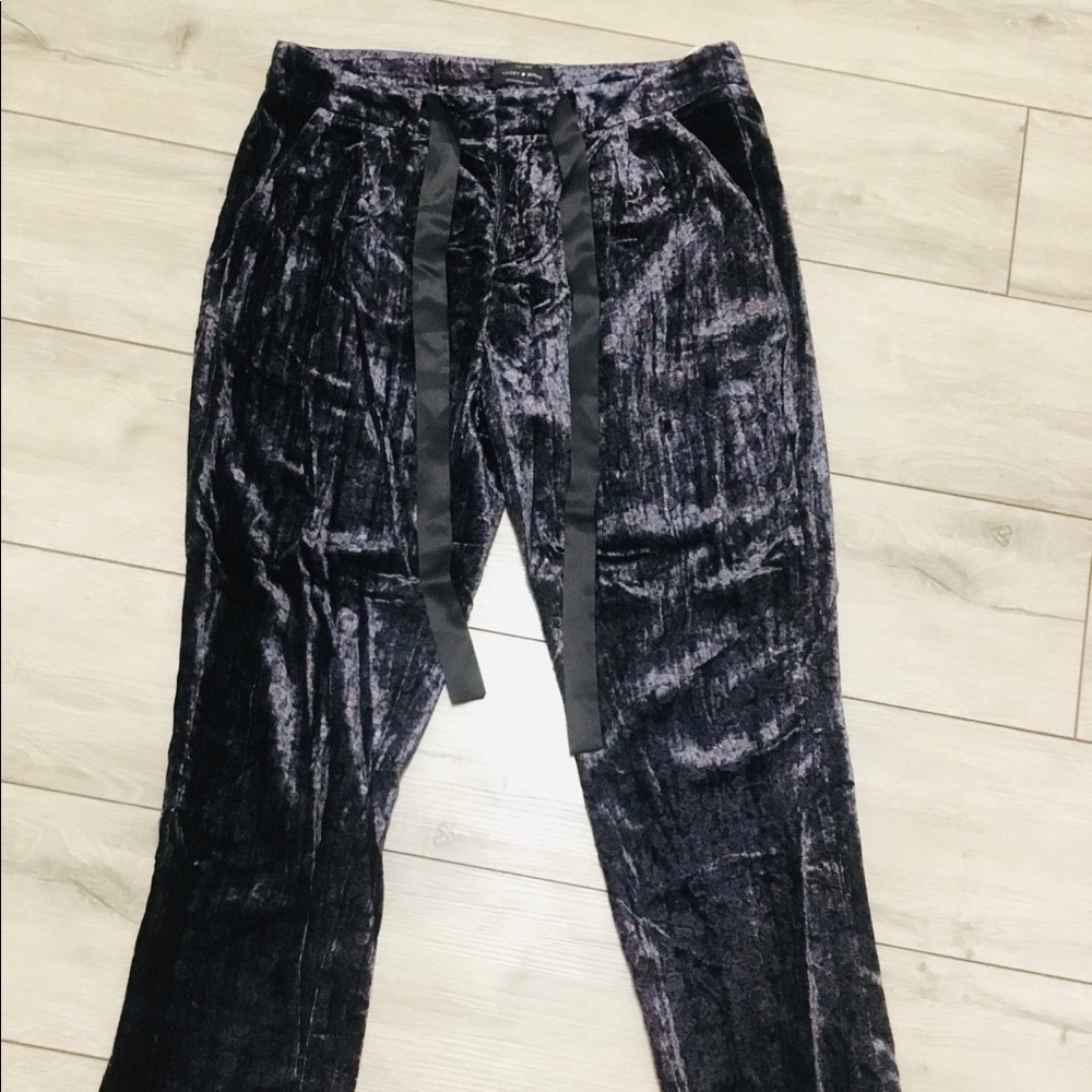 NWT Lucky Brand velvet joggers small - Picture 7 of 7